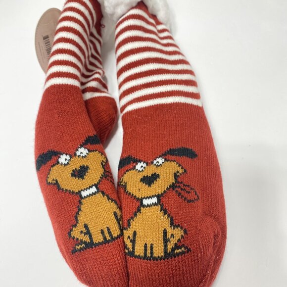 Cozy Reading Warm Long Slipper Style Socks With Grips On Bottom New Women’s - Picture 4 of 6